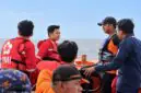 Tim SAR Gabungan saat melakukan pencarian nelayan yang dilaporkan hilang di perairan Kuala Tungkal, Kabupaten Tanjung Jabung Barat. (FOTO : Dok. PMI/Unit Siaga SAR Kuala Tungkal)