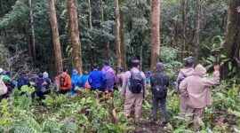 Pencarian Remaja Hilang di Hutan Desa Renah Kayu Embun Sungai Penuh oleh Tim SAR Gabungan Belum Membuahkan Hasil. FOTO : HMS