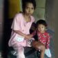 Sakiyah (32), warga RT.02, Desa Suka Maju, Kecamatan Mestong Kabupaten Muaro Jambi, Provinsi Jambi. FOTO : Noval