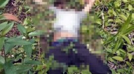 Posisi Korban Saat Ditemukan di Kebun Sawit. FOTO : fin.co.id