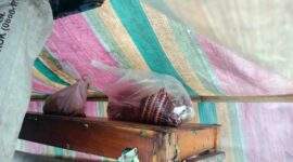 Penemuan mayat bayi menghebohkan warga RT 8, Desa Senaung, Kecamatan Jaluko, Kabupaten Muaro Jambi, Rabu (13/4/22).