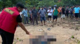 Satreskrim Polres Merangin Melaukan Penyelidikan dan Olah TKP Guna Ungkap Penyebab Tewasnya Ibu Muda di Desa Salam Buku Kecamatan Batang Masumai, FOTO : HMS