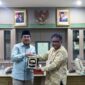 Bupati Tanjabbar H. Anwar Sadat Ketikan Audiensi Penguatan Ketahanan Pangan di Badan Pangan Nasional RI, Kompleks Kementrian Pertanian Jakarta Selatan, Jum'at (22/9/23). FOTO : DOKPIM