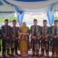 Bupati Muaro Jambi Hj. Masnah Busro menghadiri acara Pengukuhan Adat Kepala Desa Se Kecamatan Taman Rajo. FOTO : Noval