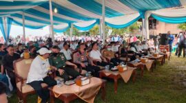 Gubernur Al Haris saat acara peringatan Hari Lingkungan Hidup (HLH) se dunia 2022 di Desa Senaung, Jambi Luar Kota, Muaro Jambi, Kamis (02/6/22). FOTO : Ist
