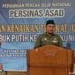 Ketua Persinas ASAD Kabupaten Tanjung Jabung Barat Bapak Ahmad Edi Saputra, SE, ME Saat Sambutan Menutup Ujian Kenaikan Tingkat 2023 di Desa Purwodadi, Senin (4/9/23). FOTO : WT