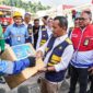 Menteri ESDM, Bahlil Lahadalia, Kepala BPH Migas Erika Retnowati dan  Direktur Rekayasa dan Infrastruktur Darat Pertamina Patra Niaga Eduward Adolof Kawi melakukan peninjauan di SPBU 84.971.05 Wayame dan Integrated Terminal Wayame, Ambon sebagai titik distribusi energi di kawasan tersebut. FOTO : HMS