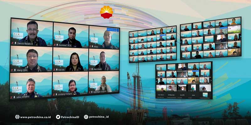 Peresmian Tajak Sumur Panen-D10 dan peluncuran Drilling Campaign 2022, yang dilakukan secara virtual pada Kamis, 27 Januari 2022. FOTO : Ist
