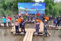 SKK Migas-PetroChina Sukseskan Peringatan Hari Mangrove Sedunia Tahun 2022 di Tanjab Barat. FOTO : Ist