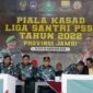 Liga Santri PSSI Piala Kasad 2022 Resmi di Buka Gubernur Jambi Al Haris, Rabu (10/8/22) FOTO : Penrem.