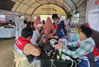 Pertamina Patra Niaga Dirikan Posko Peduli di Pidie Jaya Percepat Pemulihan Pascabencana. FOTO : WKI