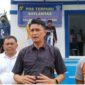 Pj Bupati Muaro Jambi Bachyuni Deliansyah saat Hadiri  Resmian Pos Satlantas Terpadu di Simpang 3 Desa Mendalo Darat, Sabtu (24/9/22). FOTO : Noval.
