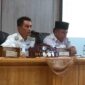 Pj. Bupati Muaro Jambi Bachyuni Deliansyah didampingi Sekretaris Daerah Budhi Hartono menggelar rapat bersama kepala OPD, Camat dalam lingkupan Pemerintahan Kabupaten Muaro Jambi, Rabu (25/5/22).