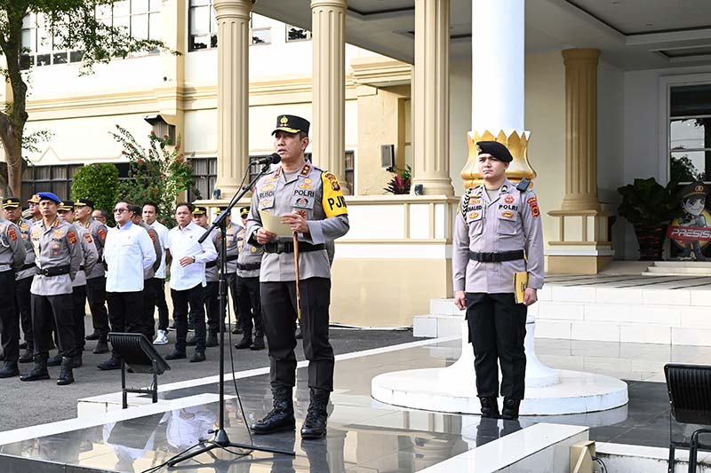 Kapolda Jambi Irjen Pol Drs Rusdi Operasi Keselamatan Siginjai Tertib Berlalu Lintas Tahun 2025. FOTO : HMS