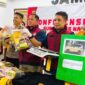 Direktur Reserse Narkoba (Dirresnarkoba) Polda Jambi, Kombes Pol Dr Ernesto Seiser Saat Pres Rilis Gagalkan Peredaran Sabu Seberat 12 Kilogram Jaringan Internasional. FOTO : Dhea