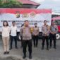 Kapolres Muaro Jambi AKBP Yuyan Priatmaja Saat Melepas Pendistribusian bantuan kemanusiaan Untuk Korban Gempa di Cianjur Jawa Barat di Halaman Mapolres, Jum’at (26/11/22). FOTO : Humas PMJ/Ist