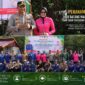 Dirpolairud Polda Jambi Kombes Pol Dhovan Oktavianton, Dirkrimum Polda Jambi Kombes Pol Jimmy Christian Samma, Kapolres Tanjab Barat AKBP Maulia Kuswicaksono, dan Dandim 0419/Tanjab Letkol Inf Zulhiardi foto bersama jajaran serta Bhayangkari usai aksi penanaman 2.000 batang mangrove dan penebaran 2.000 ekor bibit ikan di Kawasan Wisata Mangrove Pantai Kelapa, Desa Tungkal I, Tanjab Barat, Kamis (28/5/2026). Kegiatan ini digelar dalam rangka memperingati Hari Bhayangkara ke-80. (Foto: Dok. Humas Polres Tanjab Barat)