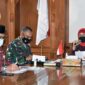 FOTO : Danrem 042/Gapu Hadiri Rakor PPKM Jelang Lebaran dengan Pj Gubernur.