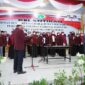 Pelantikan Dewan Pengurus Daerah dan Pertimbangan PPNI Kabupaten Tanjung Jabung Barat, Provinsi Jambi periode 2022-2027 di Balai Pertemuan Kantor Bupati Tanjung Jabung Barat, Sabtu (11/6/22). FOTO : Ist