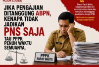 Menggugat Logika PPPK Paruh Waktu: Beban Kerja PNS, Status Dianaktirikan. (FOTO : Dok. Istimewa LT)