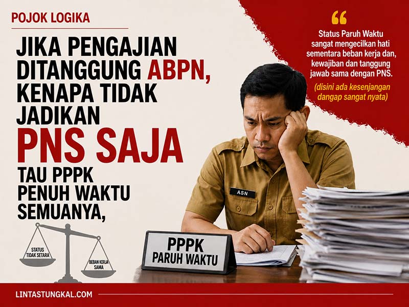 Menggugat Logika PPPK Paruh Waktu: Beban Kerja PNS, Status Dianaktirikan. (FOTO : Dok. Istimewa LT)