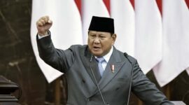 Presiden RI Prabowo Subianto menyampaikan Pidato Kenegaraan pada Sidang Tahunan MPR RI serta Sidang Bersama DPD RI dan DPR RI Tahun 2026 di Gedung Nusantara, Kompleks Parlemen, Senayan, Jakarta, Jumat (14/8/2026). (FOTO : Dok. Biro Humas Kemnaker)