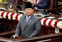 Presiden Prabowo Subianto Sampaikan Berbagai Kemajuan-Kemajuan Yang Cukup Berarti Saat Sidang Tahunan MPR RI. Pidato Kenegaraan, Jumat (15/8/25). FOTO : Humas Sekneg