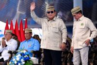 Presiden Prabowo menghadiri Puncak PENAS Petani dan Nelayan XVII di Gorontalo, Rabu (24/6/2026), menekankan kolaborasi strategis TNI-Polri dalam memperkuat ketahanan pangan. (Foto: Biro Pers Sekretariat Presiden)