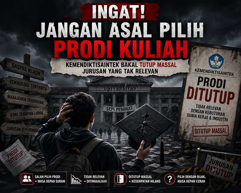 Kuliah itu investasi masa depan — kalau salah pilih, bukan cuma waktu yang hilang, tapi peluang hidup juga ikut tertutup. (FOTO : Dok. Istimewa/LT)