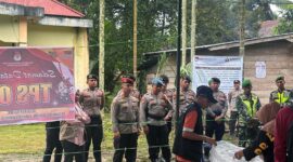Polda Jambi Kerahkan Ratusan Personel dan Brimob Amankan Pelaksanaan PSU Pilkada Bungo. FOTO : Dhea