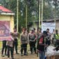 Polda Jambi Kerahkan Ratusan Personel dan Brimob Amankan Pelaksanaan PSU Pilkada Bungo. FOTO : Dhea