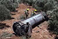 Puning Puing Rudal Ridan yang Ditembakan ke Israel. FOTO : Ist