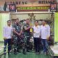 Momen Ketua PWI Kota Jambi dan Pengurus Kunjungi Mayonif Raider 142 KJ. FOTO : Istimewa.