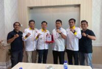 Ketua PWI Kota Jambi Irwansyah dan Pengurus Silaturahmi dengan Ketua DPRD Kota Jambi Bahas Kerjasama dan Program Kerja. FOTO : HMS