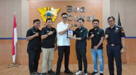 Kepala Bea Cukai Jambi Wijang Abdillah Saat Terima Kunjungan Silaturahmi PWI Kota Jambi. FOTO : Dhea