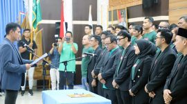 Dokumentasi Pelantikan Pengurus ASKAB PSSI Tanjab Barat Periode 2024–2028. FOTO : Ist