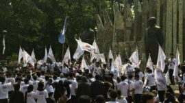 Pemuda Indonesia untuk Perubahan Deklarasi Dukung ke Pasangan AMIN . FOTO :detikcom