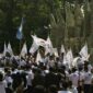 Pemuda Indonesia untuk Perubahan Deklarasi Dukung ke Pasangan AMIN . FOTO :detikcom