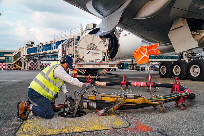 Pertamina Patra Niaga Siapkan 95 Ribu Kilo Liter Avtur Antisipasi Kebutuhan Penerbangan Haji 2025. FOTO : HMS