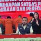 Direktur Tindak Pidana Narkoba Bareskrim Brigjen Mukti Juharsa saat konferensi pers di Mabes Polri, Jakarta, Rabu (18/10/2023).(KOMPAS.com/Rahel)