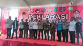 Kapolres Tanjab Timur AKBP Heri Supriawan, SIK, MH pada Acara Peresmian Kampung Bebas Narkoba di Kelurahan Teluk Dawan, Kecamatan Muara Sabak Barat, Kabupaten Tanjab Timur, Rabu (06/9/23). FOTO : IST