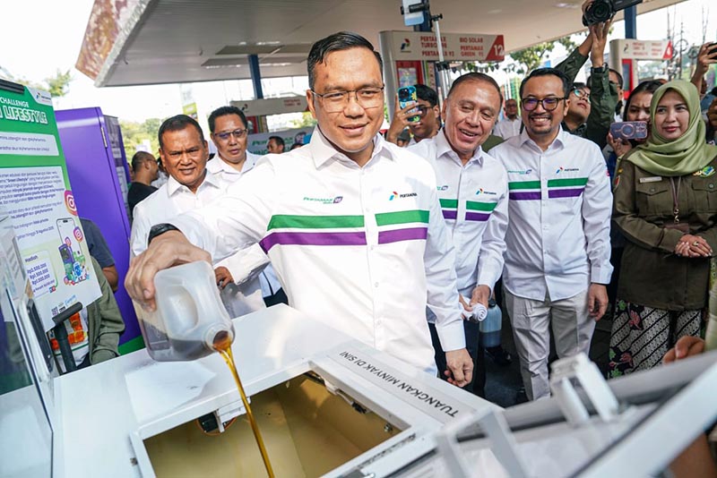 Pertamina Ajak Warga Semarang Kelola Limbah Lewat Program UCollect & RVM. FOTO : HMS
