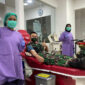 FOTO : Perwira Mantan Secapa Saat Donor Plasma di RSPAD Gatot Soebroto, Selasa (18/08/20).
