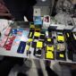 Barang Bukti Berhasil Diamankan Subdit Cyber Ditreskrimsus Polda Jambi dari para Komplotan penipuan dengan modus mengintai akun media sosial, Sabtu (26/8/23). FOTO : Hms Polda/Dhea