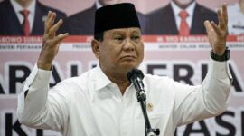 Ketua Umum Partai Gerindra Sekaligus Capres KIM Prabowo Subianto . [FOTO : Beritasatu.com]