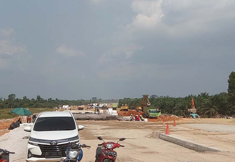 Progres Tol Baleno Jambi Sudah 91,03 Persen. FOTO : ISt