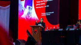 Puan Maharani Puan dalam Rapat Kerja Nasional (Rakernas) PDIP di Jakarta, Politik Harus Berdampak bagi Rakyat, Kader PDIP Diminta Kritis dan Solutif Kawal Pemerintahan. FOTO : X Puan Maharani