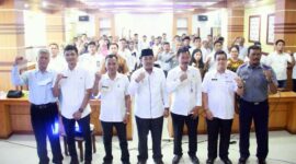 Bupati Anwar Sadat ketika membuka Rakor (P3DN) dan Penguatan Penilaian Mandiri Impelentasi SPIP di Bapenda, Rabu (2/11/22). FOTO : Ngah/LT/Dokpim