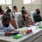 Komandan Korem 042/Gapu Brigjen TNI M Zulkifli melalui video conference mengikuti Rapat Koordinasi (Rakor) Pengamanan Idul Fitri 1442 Hijriah. Foto : Penremgapu
