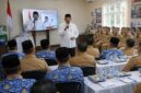 Suasana Rakor Camat dan Lurah se-Kabupaten Tanjung Jabung Barat di Aula Bumdesma Betara. Bupati Anwar Sadat secara khusus mendorong para perangkat kewilayahan untuk memaksimalkan lahan tidur melalui program 3K dan memulai gerakan pemilahan sampah dari sumber sebagai langkah nyata menjaga kelestarian lingkungan. (FOTO : Dok. Istimewa/LT/Prokopim)